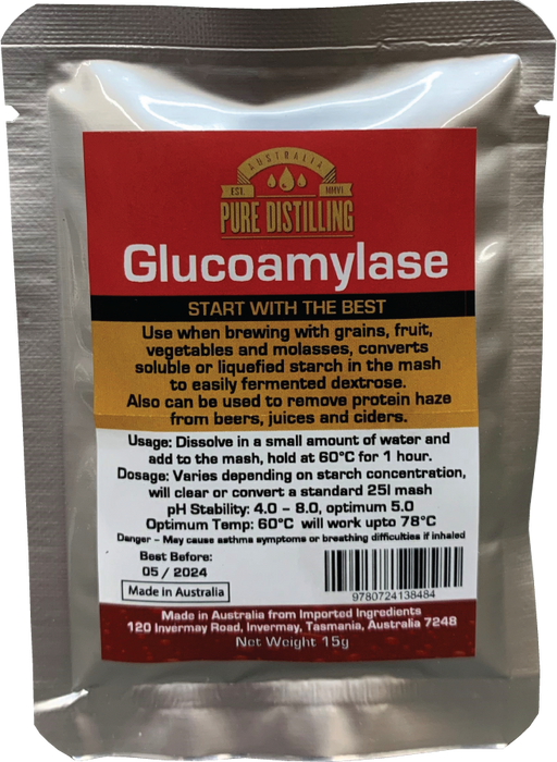 Pure Distilling Glucoamylase Enzyme 15g