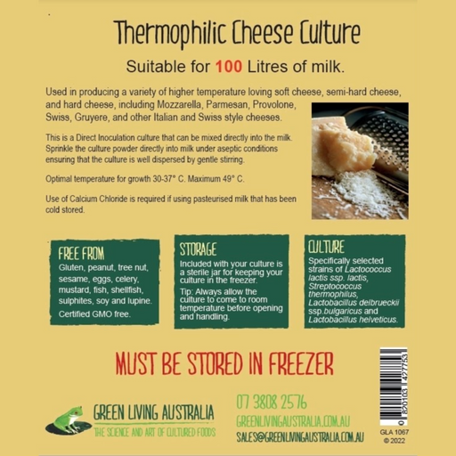 Thermophilic Hard Curd Cheese Culture 