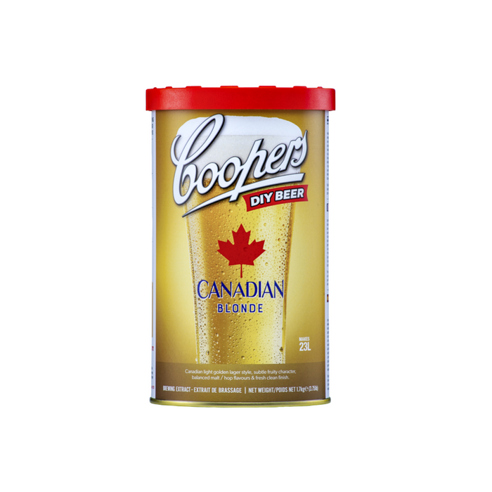 Coopers Canadian Blonde Home Brew Extract Can Kit 1.7kg