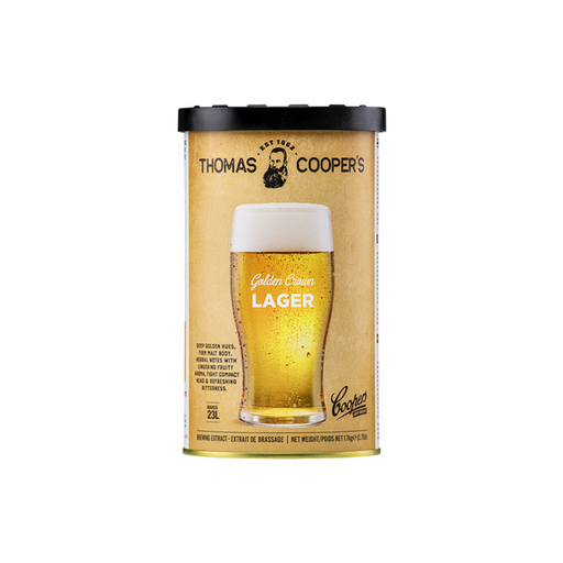 Coopers Golden Crown Lager Home Brew Extract Can Kit 1.7kg