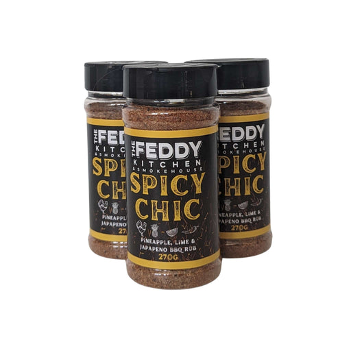 Spicy Chic Pineapple, Lime and Jalapeno BBQ Rub by Feddy Kitchen and Smokehouse