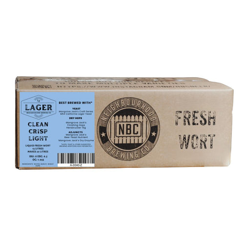 Nieghbourhood Brewing Co Lager Fresh Wort kit - to make 20 litres of beer at home
