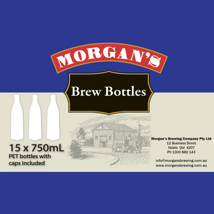 Morgans Brew Bottles PET bottles caps included