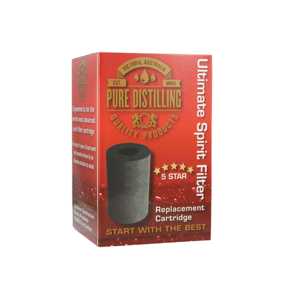 Pure Distilling Carbon Spirit Replacement Filter Cartridge — Newcastle Brew Shop