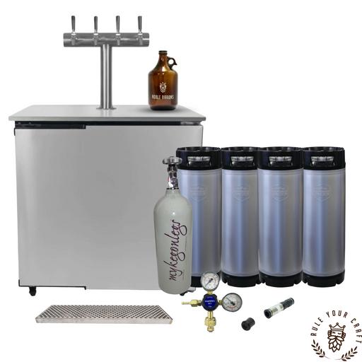 Buy the Solstice Kegerator Complete Quad Tap Package online at Noble Barons