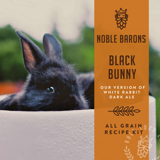 Noble Barons All Grain Recipe Kit to brew a beer in the style of White Rabbit Dark Ale