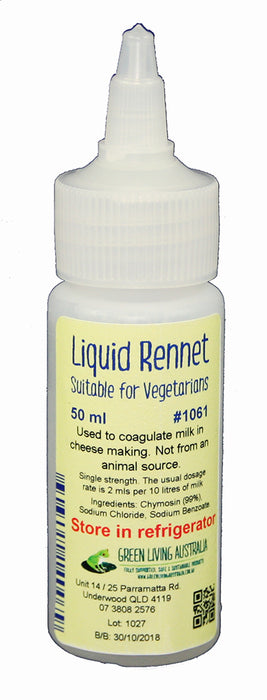 Liquid Rennet with Dropper Cap