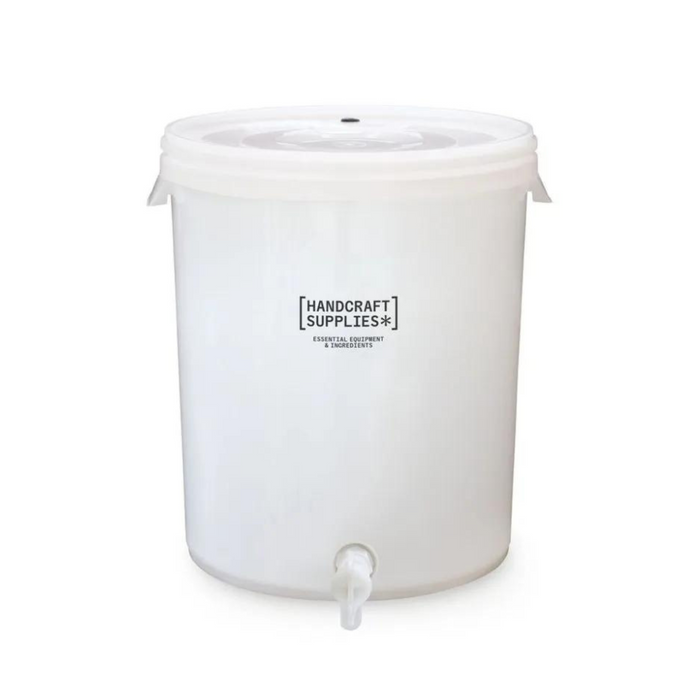 Handcraft Supplies 30L Plastic home brewing fermenter with lid, tap and grommet