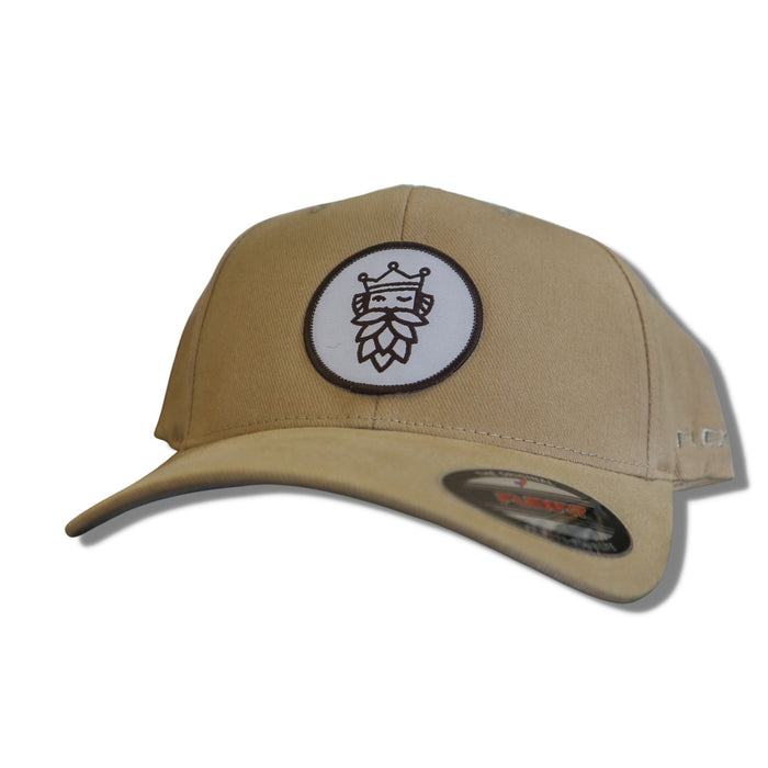 Our 'Rule your craft' flexifit cap in khaki (front)