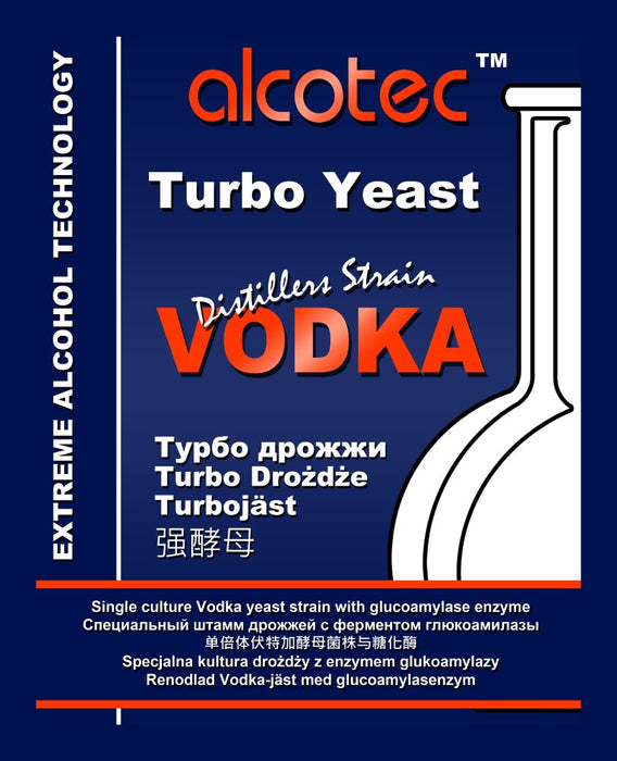Alcotec Turbo Yeast - Distillers Strain Vodka - 125g
