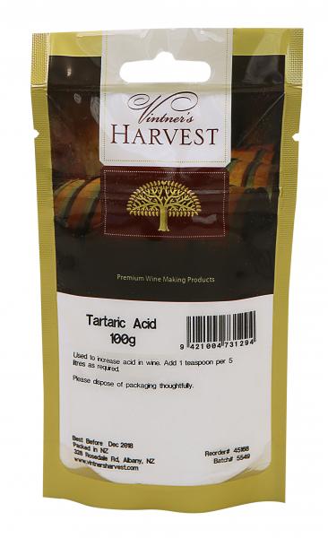 Vitners Harvest Tartaric Acid 100g