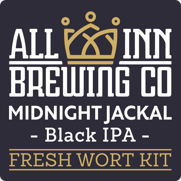 All Inn Brewing Co Midnight Jackal Black IPA Fresh Wort - Newcastle Brew Shop