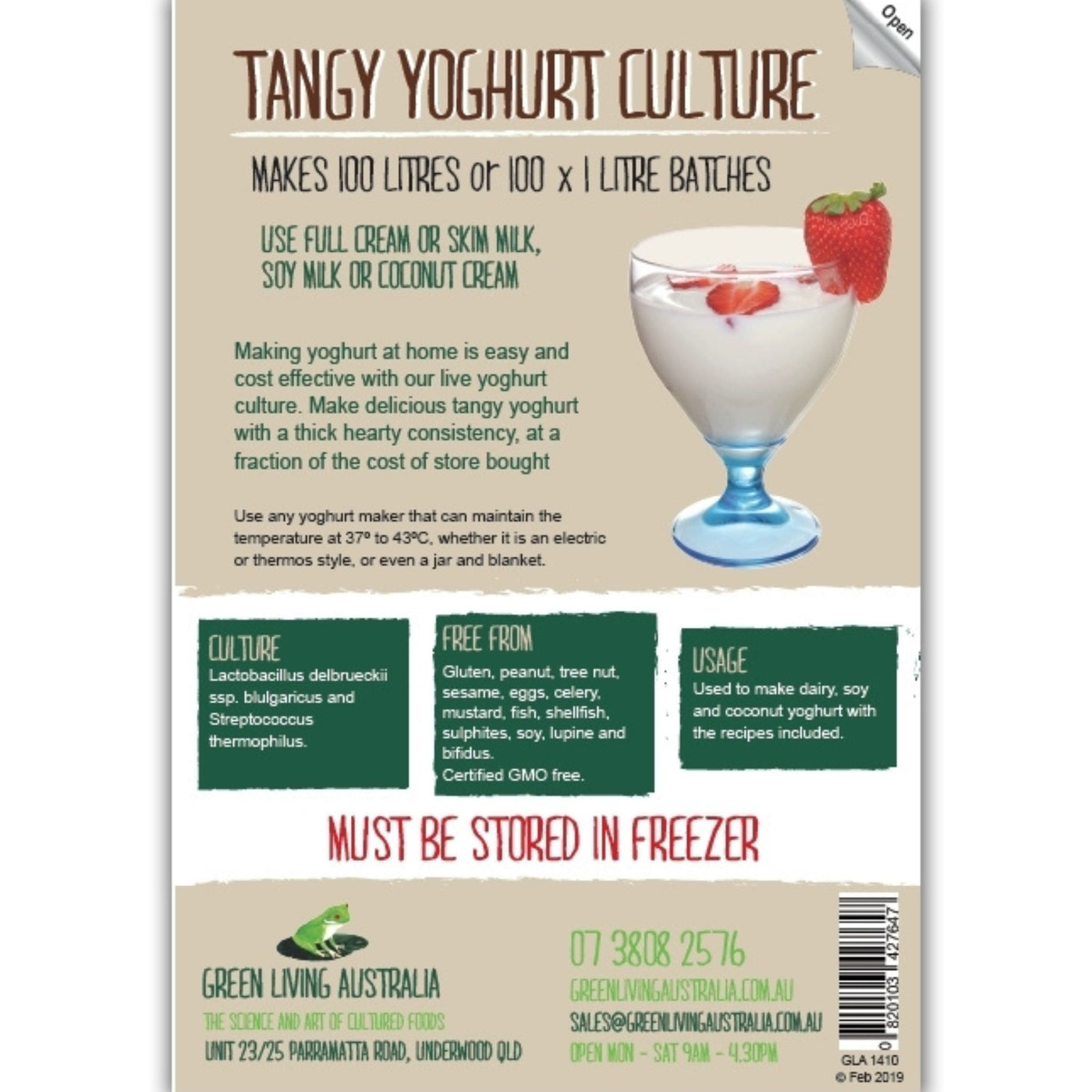 Tangy Yoghurt Culture Kit — Newcastle Brew Shop