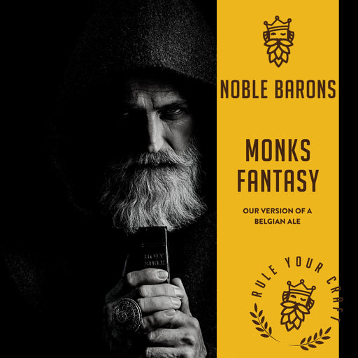 Monks Fantasy Home Brew Extract Can Beer Recipe Kit is our clone of a Belgian Ale