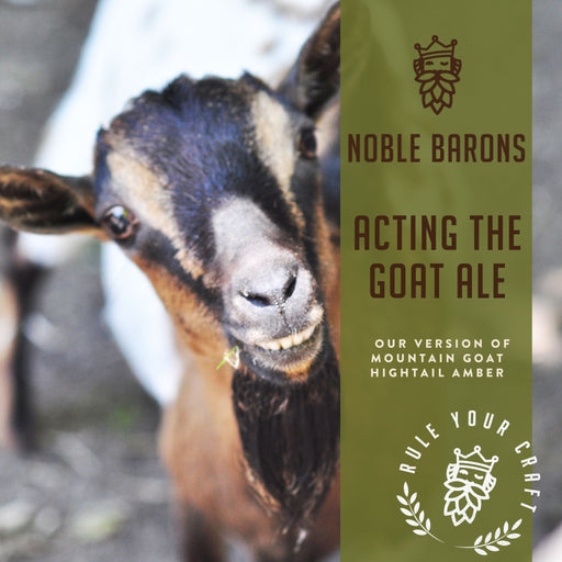 Acting The Goat Ale Craft Home Brew Extract Can Beer Recipe Kit is our clone of Mountain Goat Hightail Amber