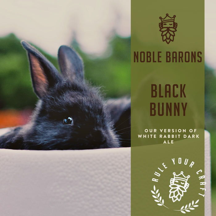 Black Bunny Craft Home Brew Extract Can Beer Recipe Kit is our clone of White Rabbit Dark Ale