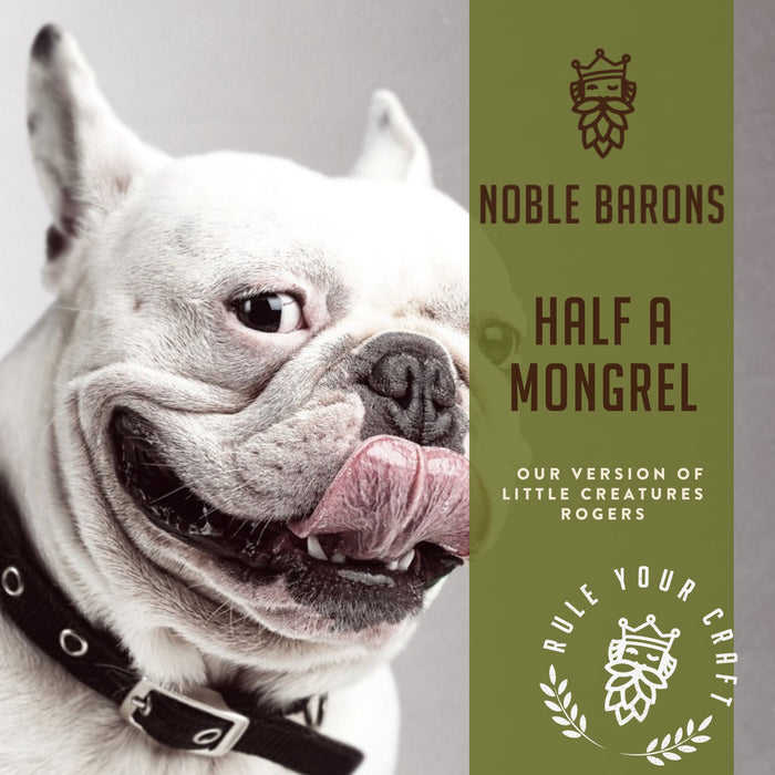 Half A Mongrel Craft Home Brew Extract Can Beer Recipe Kit is our clone of Little Creatures Rogers