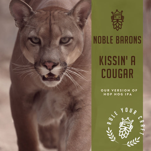Kissin' A Cougar Craft Home Brew Extract Can Beer Recipe Kit is our clone of Hop Hog IPA