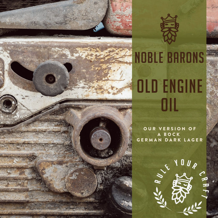 Old Engine Oil Craft Home Brew Extract Can Beer Recipe Kit is our clone of a Bock German Dark Lager