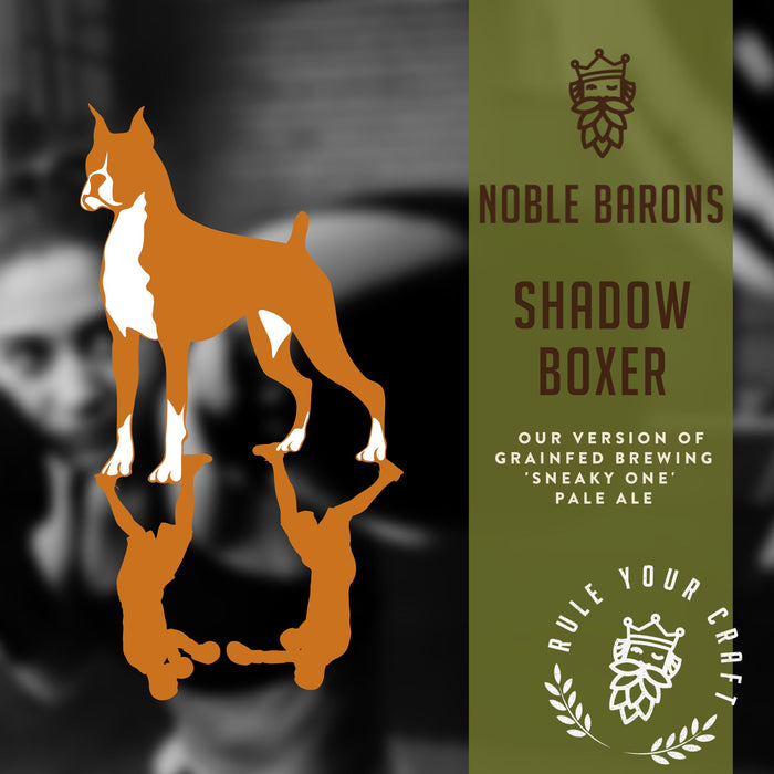 Shadow Boxer Craft Home Brew Extract Can Beer Recipe Kit is our clone of Grainfed Brewing 'Sneaky One' Pale Ale