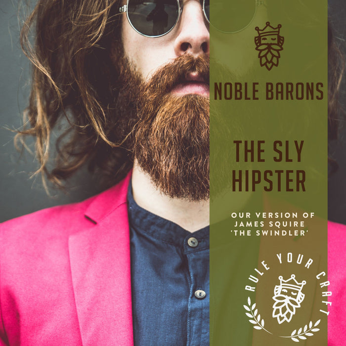 The Sly Hipster Craft Home Brew Extract Can Beer Recipe Kit is our clone of James Squire's 'The Swindler'