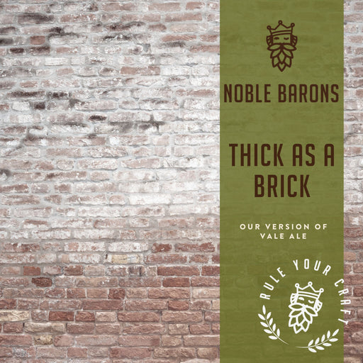 Thick As A Brick Craft Home Brew Extract Can Beer Recipe Kit is our clone of Vale Ale