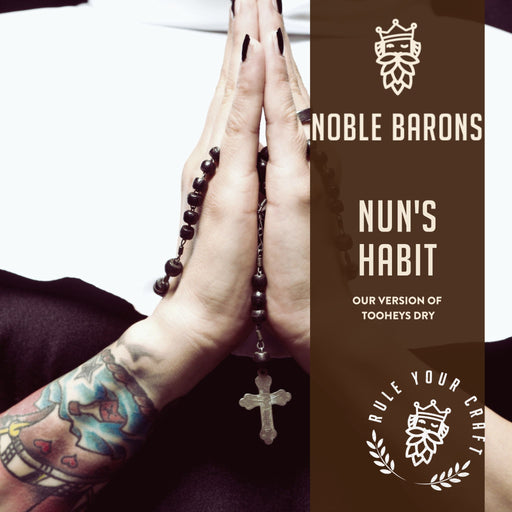 Nun's Habit Home Brew Extract Can Beer Recipe Kit is our clone of Tooheys Dry