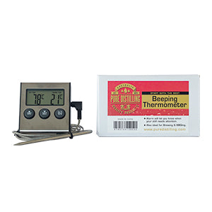 Pure Distilling Digital Beeping Thermometer with Alarm
