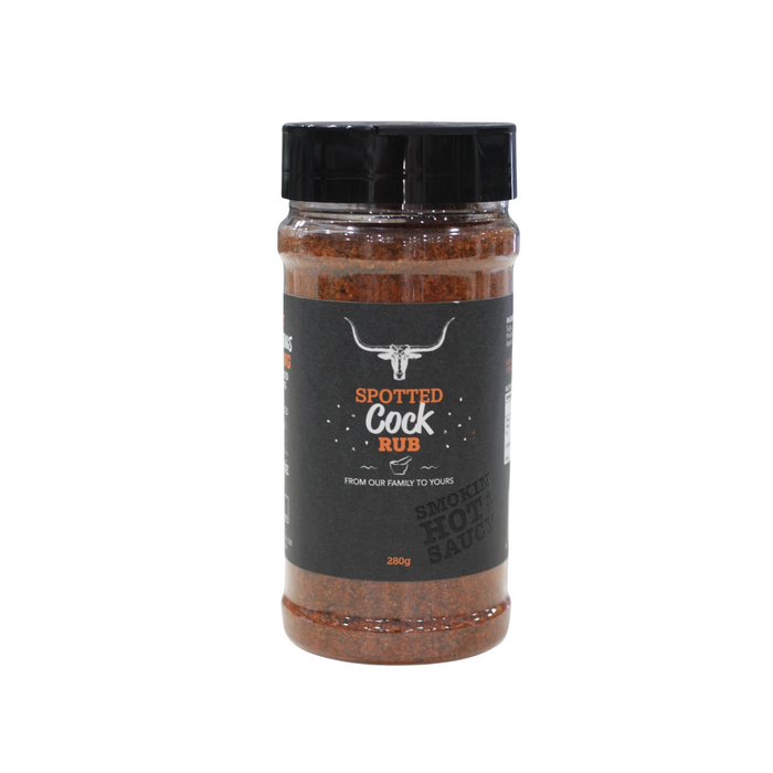 Smokin Hot ‘N Saucy Spotted Cock Rub 280g