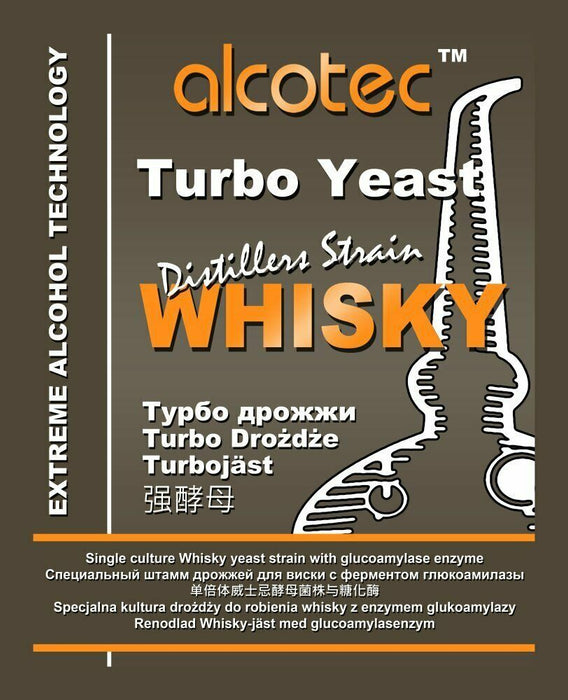 Alcotec Turbo Yeast - Distillers Strain Whisky - 108g
