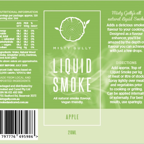 Misty Gully Apple Liquid Smoke